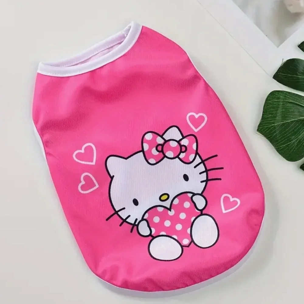 Hello Kitty Pink or Red Pet Vest Shirt for Small Pet - You Choose